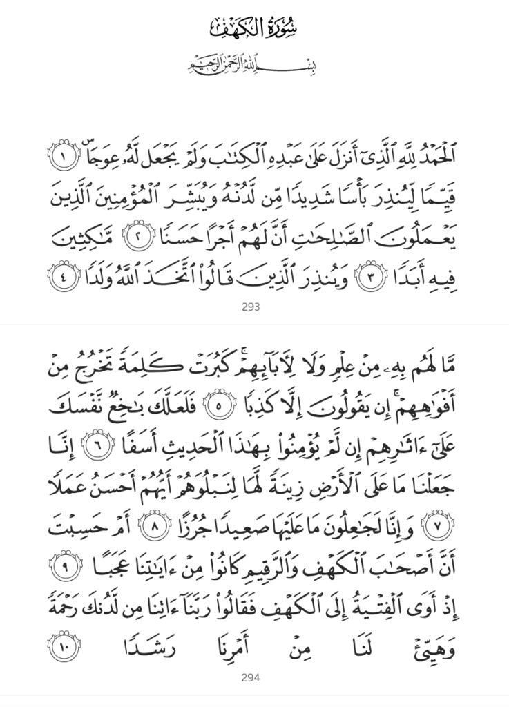 Surah Al-Kahfi Ayat 1-10